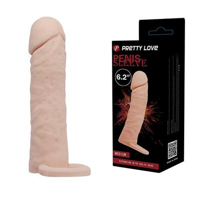 16 cm realistik Extended dolgulu penis kılıfı