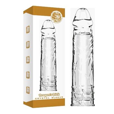 16 cm şeffaf damarlı ve dolgulu penis kılıfı