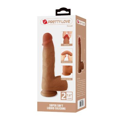 17,3 cm 4.5 cm Kalınlığında Realistik Vantuzlu Dildo Penis