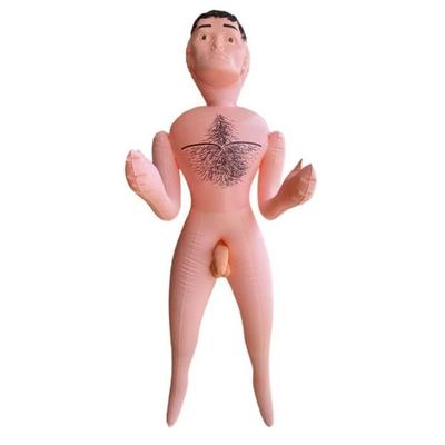 18 cm Titreşimli Penisli 2 İşlevli Realistik Suni Şişme Erkek Manken