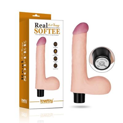 20 cm testisli yumuşak gerçekçi realistik vibratör penis