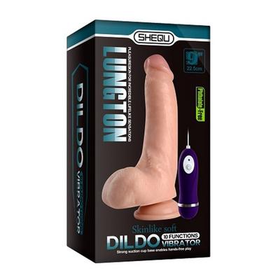22,5 cm Gerçekçi Titreşimli Dildo Vibratör Penis