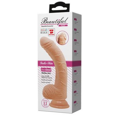 28 cm Titreşimli Gerçekçi Kalın Dildo Penis