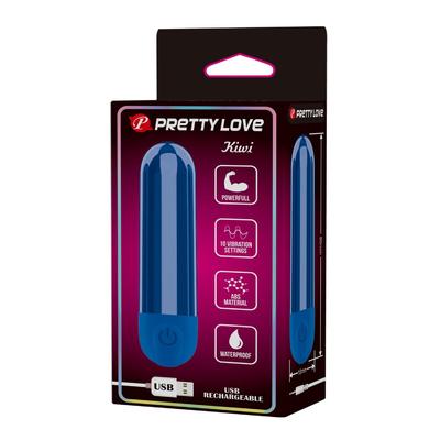 USB Şarjlı 10 Fonksiyonlu Mavi Renkli Teknolojik Vibratör