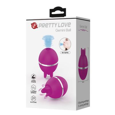 USB Şarjlı 3 Emme ve Dil Uyarım Fonksiyonlu Yumurta Vibratör