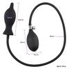 12.6 cm Şişebilen Pompalı Anal Plug Siyah