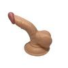 13 cm Vantuzlu Eğik Anal Vajinal Dildo