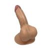 13 cm Vantuzlu Eğik Anal Vajinal Dildo