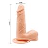 15 CM Oynar Başlı Titreşimli Realistik Vibratör Penis