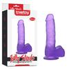 17 cm Mor Jel Dokulu Dildo Penis