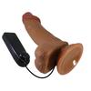19,4 cm Çift Katmanlı Gerçekçi Titreşimli Dildo Vibratör Penis