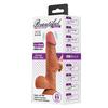 21,8 cm Çift Katmanlı Gerçekçi Titreşimli Dildo Vibratör Penis