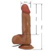 21,8 cm Çift Katmanlı Gerçekçi Titreşimli Dildo Vibratör Penis