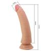 21 cm Çift Katmanlı Realistik Vantuzlu Testissiz Dildo Penis