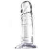 21cm Şeffaf Beyaz Jel Dildo Penis