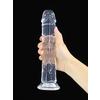 21cm Şeffaf Beyaz Jel Dildo Penis