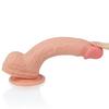 22 cm Gerçekçi Çift Katmanlı Silikon Dildo Penis