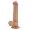 22 cm Yeni Nesil Çift Katmanlı Realistik Vantuzlu Dildo Penis