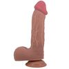 23,4 cm Çift Katmanlı Gerçekçi Melez Dildo Penis