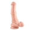 24 cm Et Dokulu Gerçekçi Çift Katmanlı Sünnetsiz Penis