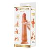 25 cm Çift Katmanlı Realistik Vantuzlu Testissiz Melez Dildo Penis