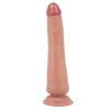 25 cm Çift Katmanlı Realistik Vantuzlu Testissiz Melez Dildo Penis