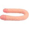 46 cm Realistik Çatal Dildo Anal Vajinal Penis