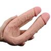 46 cm Realistik Çatal Dildo Anal Vajinal Penis