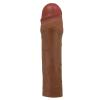 5 cm Dolgulu Melez Rengi Silikon Chane Penis Kılıfı