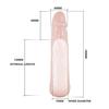6 cm Dolgulu Uzatmalı Silikon Penis Kılıfı