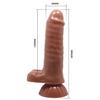 Çift Katmanlı 18,5 cm Realistik Titreşimli Dildo Penis