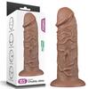 Çift Katmanlı 26 cm Realistik Kalın Dildo Melez Penis