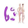 Çift Titreşim Motorlu Strapless Giyilebilir Çift Taraflı Vibratör