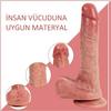 Gerçekçi Çift Katmanlı 21,5 cm Realistik Dildo Penis