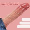 Gerçekçi Çift Katmanlı 21,5 cm Realistik Dildo Penis