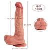 Gerçekçi Çift Katmanlı 21,5 cm Realistik Dildo Penis