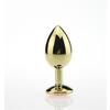 Mücevher Taşlı Gold Anal Tıkaç