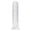 Şeffaf Testissiz Jel Dokulu 22 Cm Dildo Penis