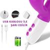 USB Şarjlı 7 Klitoris Emme ve İleri Geri Titreşimli Teknolojik Vibratör