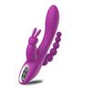 USB Şarjlı Klitoral ve Anal Uyarıcılı Teknolojik Vibratör Mor