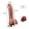 Yeni Nesil Çift Katmanlı 23,5 cm Realistik Dildo Penis