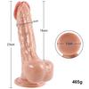 Yeni Nesil Çift Katmanlı 23 cm Realistik Dildo Penis